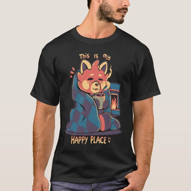 Camiseta Happy Place at the Fireplace (Anverso)