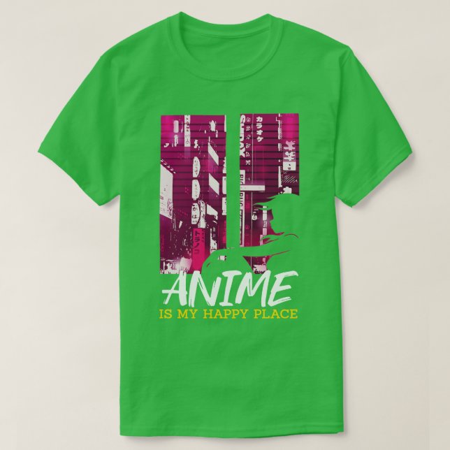 Camiseta Happy Place Cosplay Otaku (Diseño del anverso)