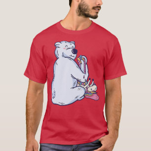 Camiseta HAPPY POLA BEAR EATING A UNICORN Premium 1006
