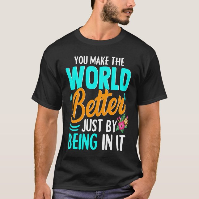 Camiseta Happy Positive Friendship Compliment (Anverso)