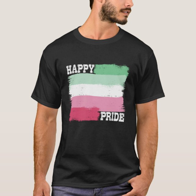 Camiseta Happy Pride Rainbow LGBTQIA+ Community Proud Ally  (Anverso)
