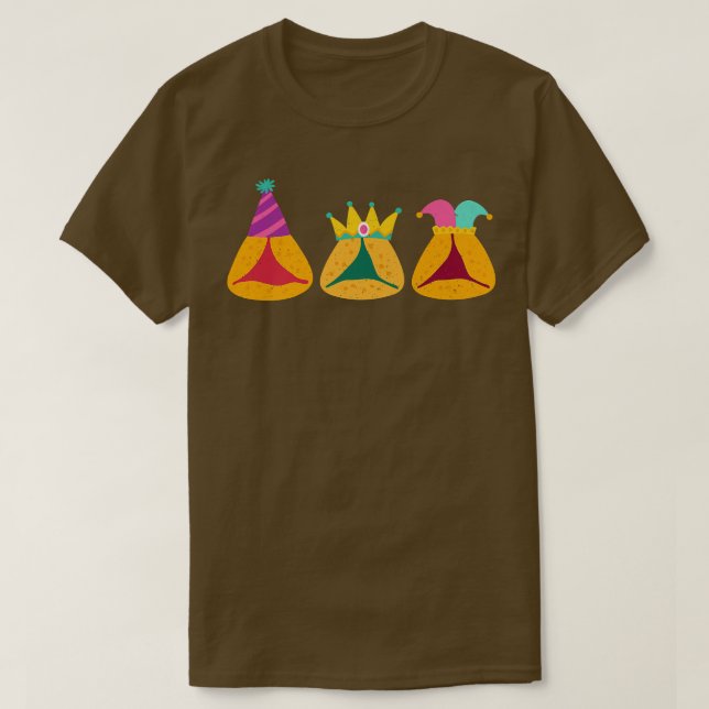 Camiseta Happy Purim Costume Idea Cute Hamantaschen Judío (Diseño del anverso)