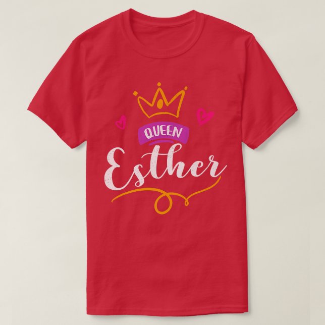 Camiseta Happy Purim Costume Idea Reina Esther Jewis hebrea (Diseño del anverso)