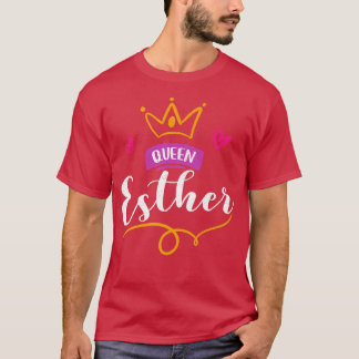 Camiseta Happy Purim Costume Idea Reina Esther Jewis hebrea
