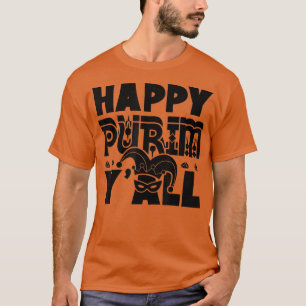 Camiseta Happy Purim Y'all Jewish Holiday Costume Funny T-S