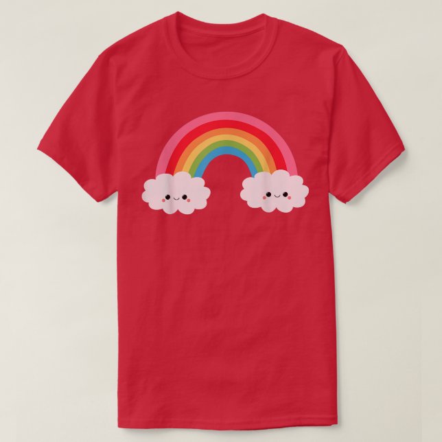 Camiseta Happy Rainbow Smids Clouds and Rainbow Tee (Diseño del anverso)