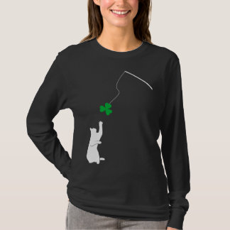 Camiseta Happy Saint Patrick s Day Shamrock Cat Shamrock Ki