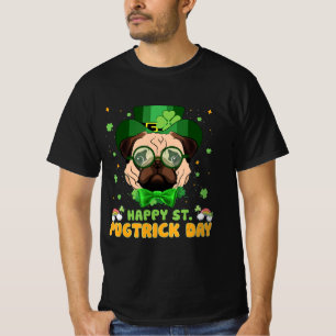 Camiseta Happy Saint Pugtrick Day - Fun St Patrick Day Pug 