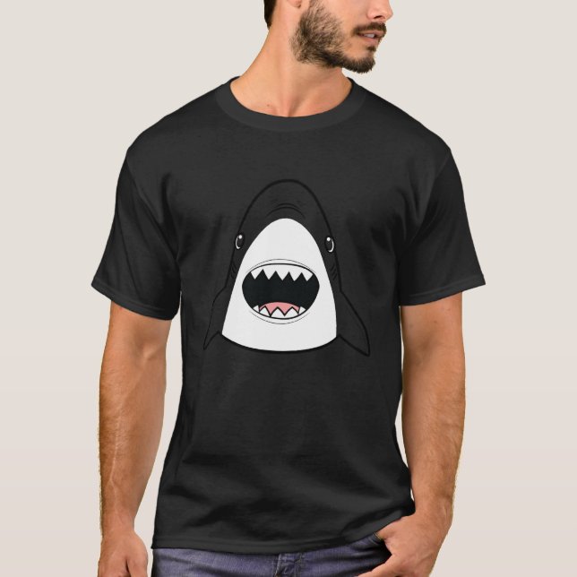 Camiseta Happy Shark Lazy Halloween Carnival Costume Disgui (Anverso)