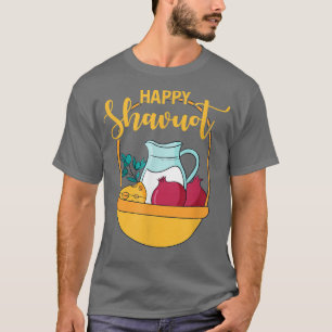 Camiseta Happy Shavuot Jewish Holiday Celebration Hebrew Ju