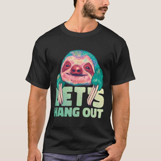 Camiseta Happy Sloth Watercolor (Anverso)