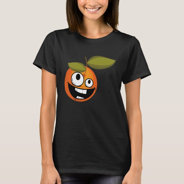 Camiseta Happy smiling orange (Anverso)