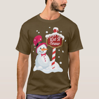 Camiseta Happy Snowman Let it Snow Graphic en Northpol