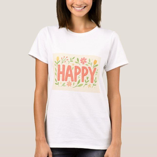 Camiseta Happy Spring  (Anverso)