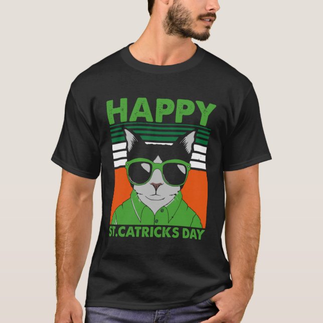 Camiseta Happy St Catricks Day Cat Humor St Patricku2019s D (Anverso)