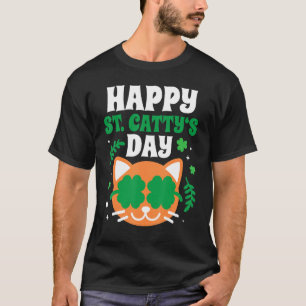Camiseta Happy St Catty S Day Funny Cuate Cat St Patricks D