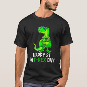 Camiseta Happy St Pat Rex Patrick's Day en los divertidos n