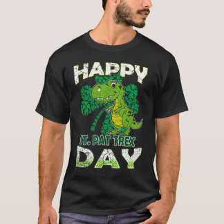 Camiseta Happy St Pat Rex St Patrick's Day Cute Dinosaur Ki