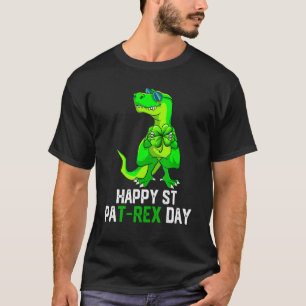 Camiseta Happy St Pat T Rex Patrick S Day Funny Dinosaur B