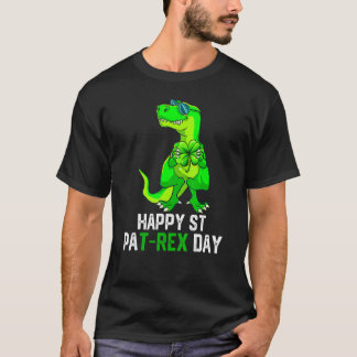 Camiseta Happy St Pat T Rex Patrick's Day Funny Dinosaur Bo