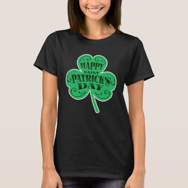 Camiseta Happy St Patrick s Day Shamrock Catholic Saint Pat (Anverso)