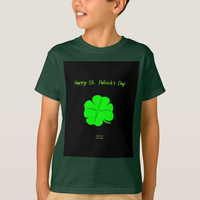 Camiseta Happy St. Patrick's Day Boys Deep Forest T Shirt (Anverso)
