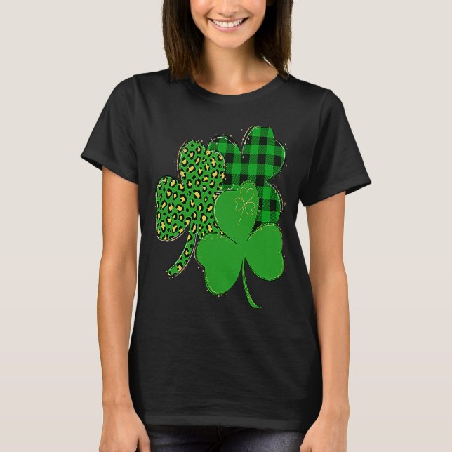 Camiseta Happy St Patrick's Day  C Lucky Shamrock Irish (Anverso)