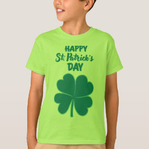 Camiseta Happy St. Patrick's Day Clover Leaf
