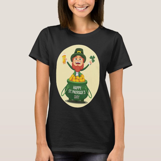 Camiseta Happy St Patrick's Day Goblin C Beer (Anverso)