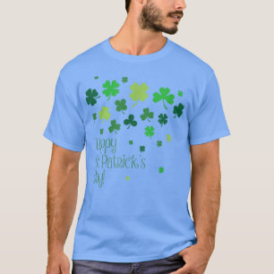 Camiseta Happy St Patricks Day Green Clover Leaf Green Holi