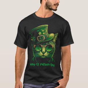 Camiseta Happy St Patrick's Day Green Irish Cat Irlanda 1