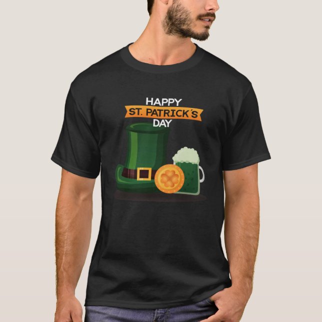 Camiseta Happy St Patrick's Day Irish American Pride Lucky  (Anverso)