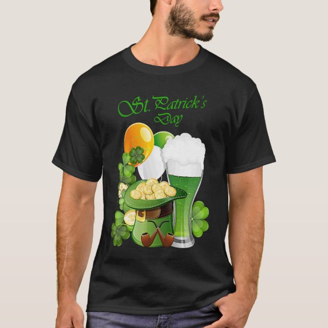 Camiseta Happy St Patrick's Day Irish Drinking Team (Anverso)