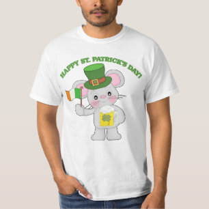 Camiseta Happy St. Patrick's Day Irish Mouse