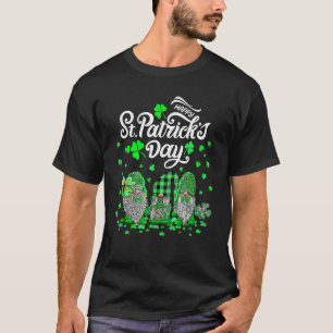 Camiseta Happy St Patrick's Day Leopard Gnomes Shamrock Ess