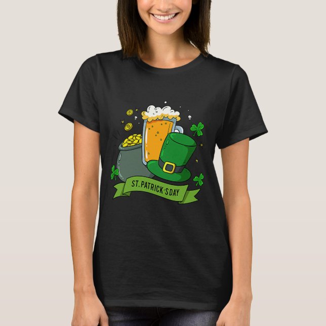 Camiseta Happy St Patrick's Day LUCKY CHARMER Niños Gir (Anverso)