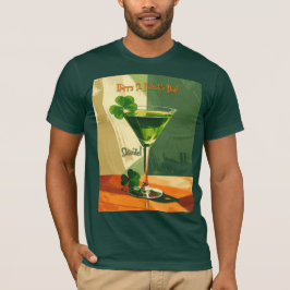 Camiseta Happy St. Patrick's Day Shamrock Martini 