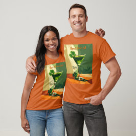 Camiseta Happy St. Patrick's Day Shamrock Martini 