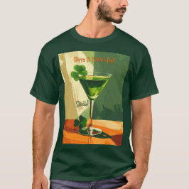 Camiseta Happy St. Patrick's Day Shamrock Martini 