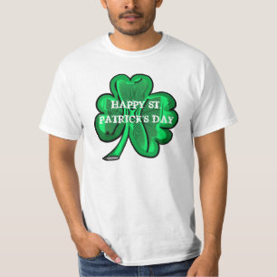 Camiseta Happy St. Patrick's Day simple tee de valor de tré