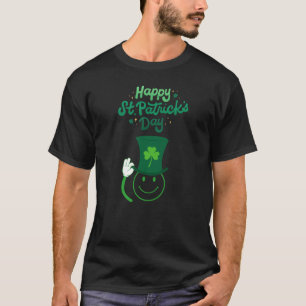 Camiseta Happy St. Patrick's Day Smiley Face