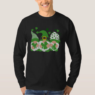Camiseta Happy St Patrick's Day Three Gnomes Lucky Shamrock