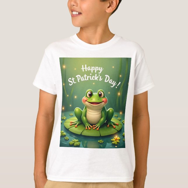 Camiseta Happy St. Patrick's Frog (Anverso)
