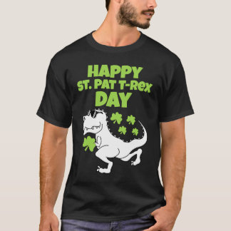 Camiseta Happy St Patricks T Rex Day Women Men Boy Girl Kid