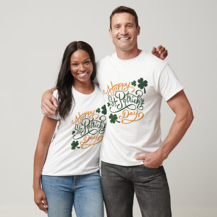 Camiseta "Happy St. Patrick's Text
