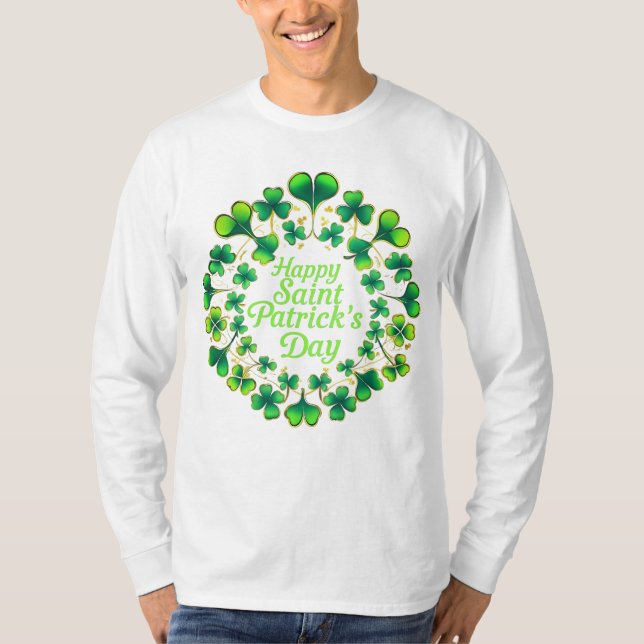 Camiseta Happy St Pats Clovers (Anverso)