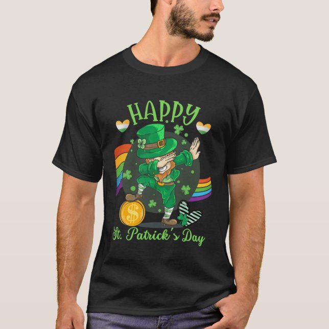 Camiseta Happy St Saint Patrick s Day  Irish Leprechaun Dap (Anverso)