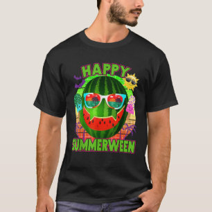 Camiseta HAPPY SUMMERWEEN Summer Watermelon Pumpkin Kawaii