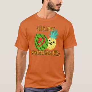 Camiseta Happy Summerween Watermelon Summer Pineapple Hallo
