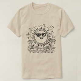 Camiseta Happy Sun Beach Scene